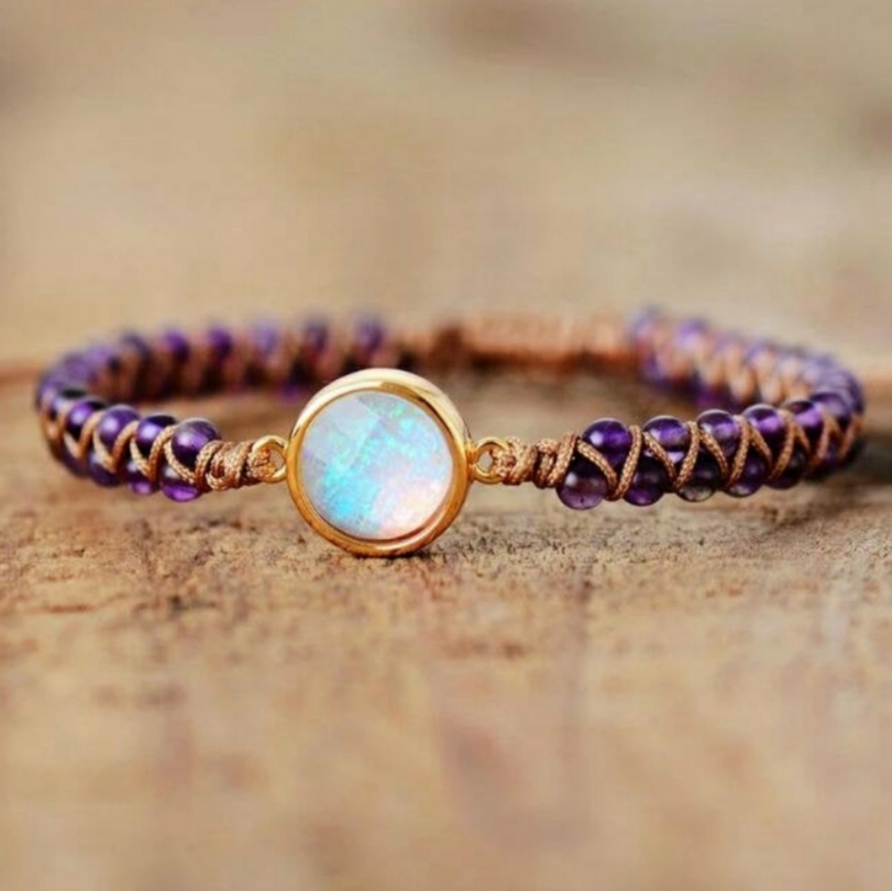 Amethyst Opal Healing Bracelets Unisex